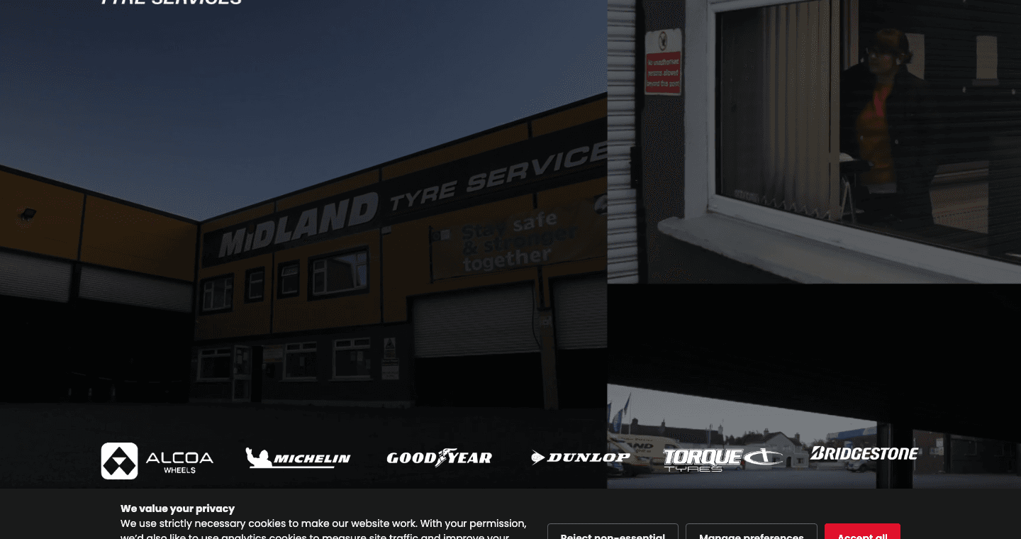 Midland Tyre Services interface